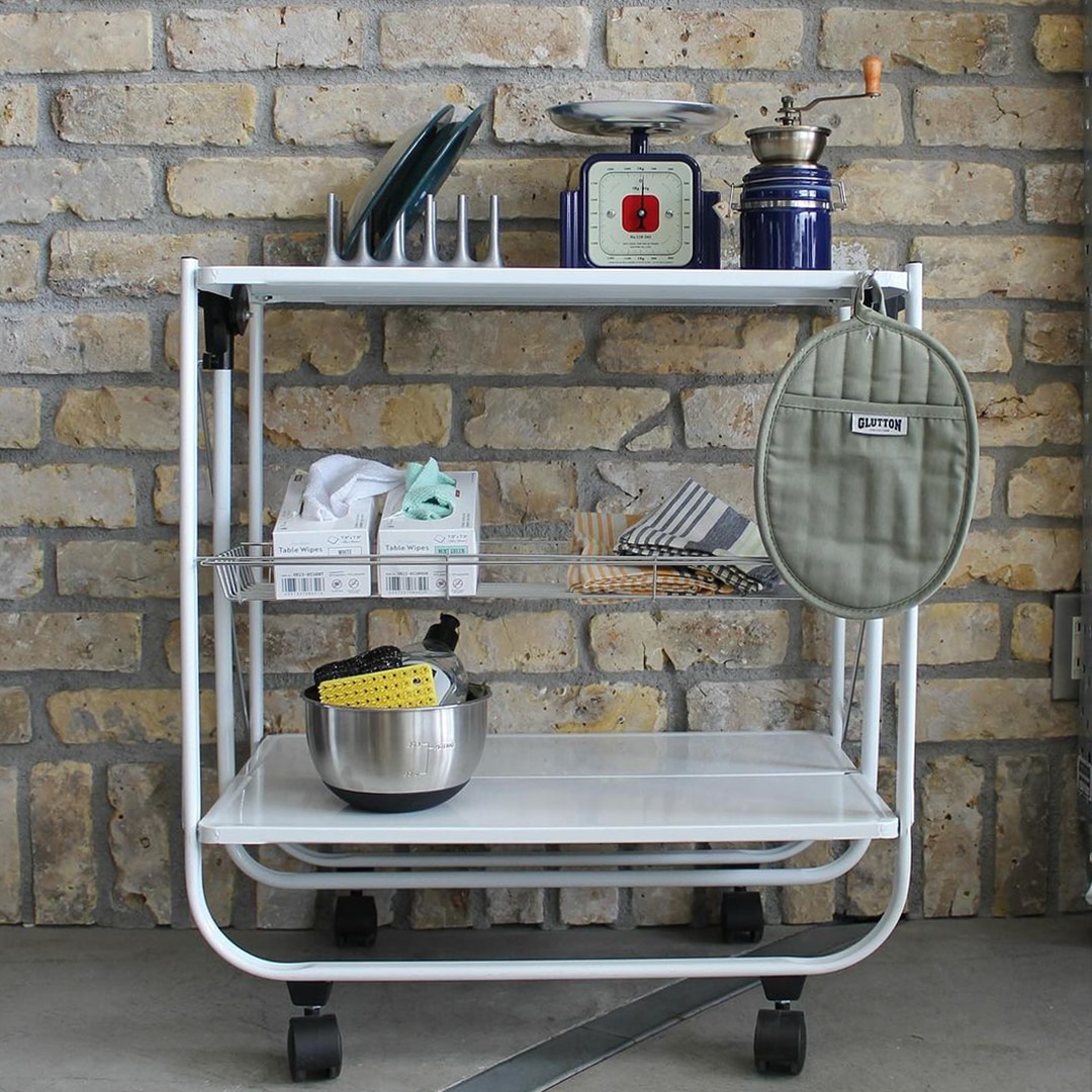 FOLDING TROLLEY WHITE