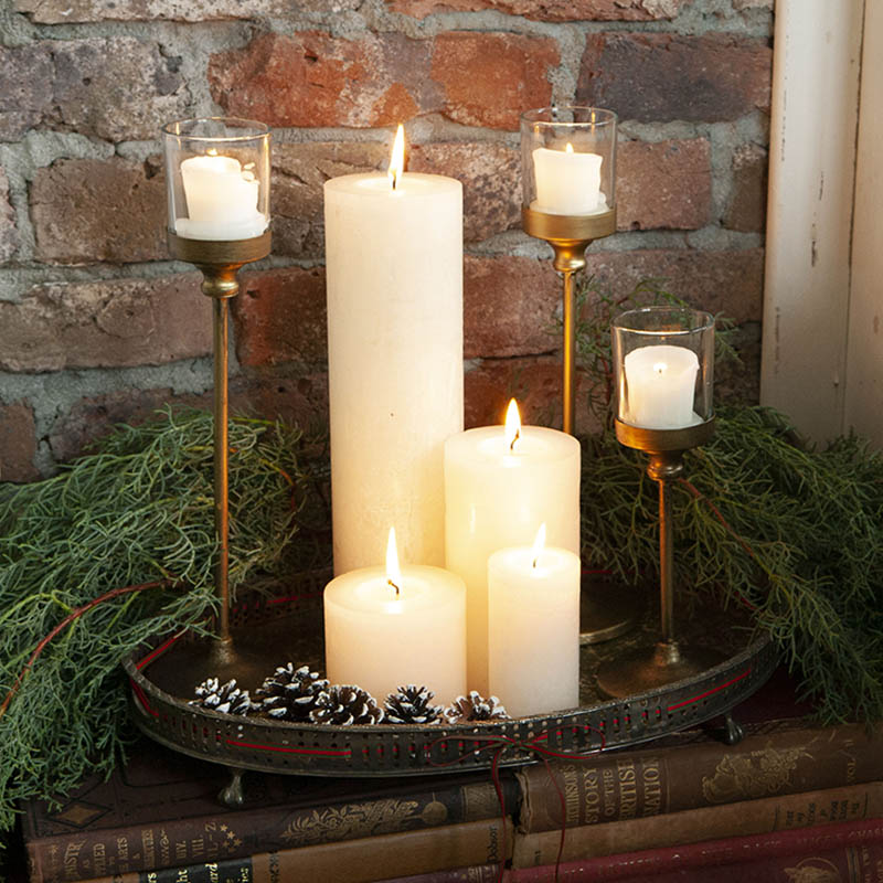 IRON CANDLE STAND L