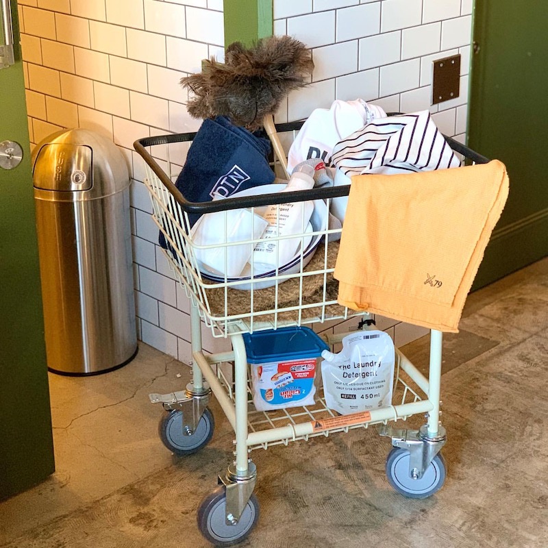 LAUNDRY CART IVORY