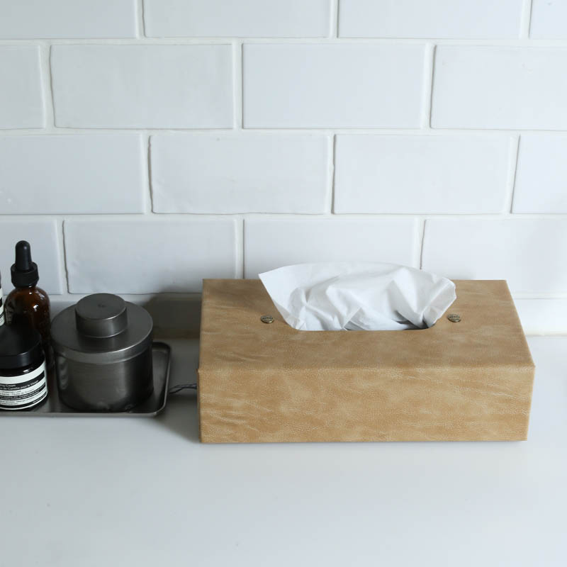 FOLDABLE TISSUE BOX BEIGE