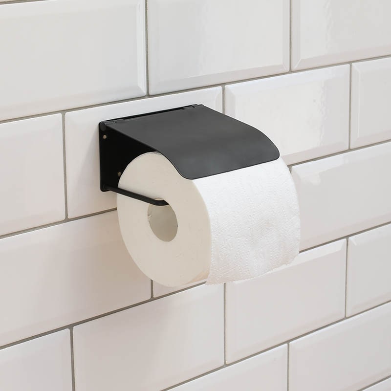PAPER HOLDER SINGLE COVER BLACK
