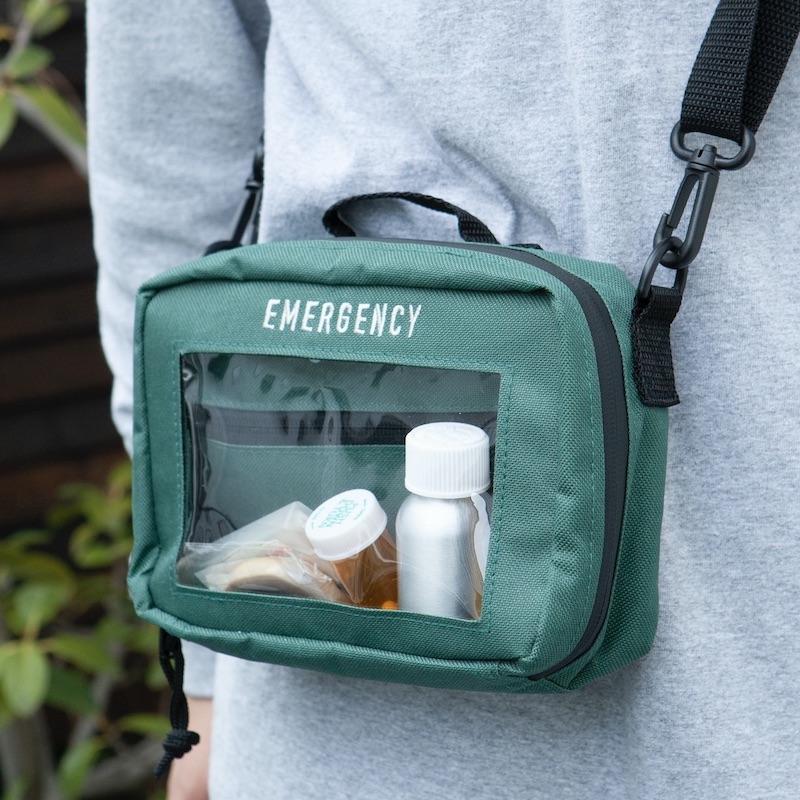 EMERGENCY POUCH DARK GREEN