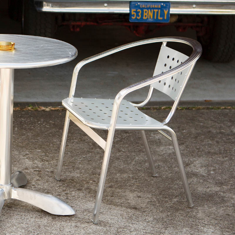 ALUMINUM CAFE CHAIR