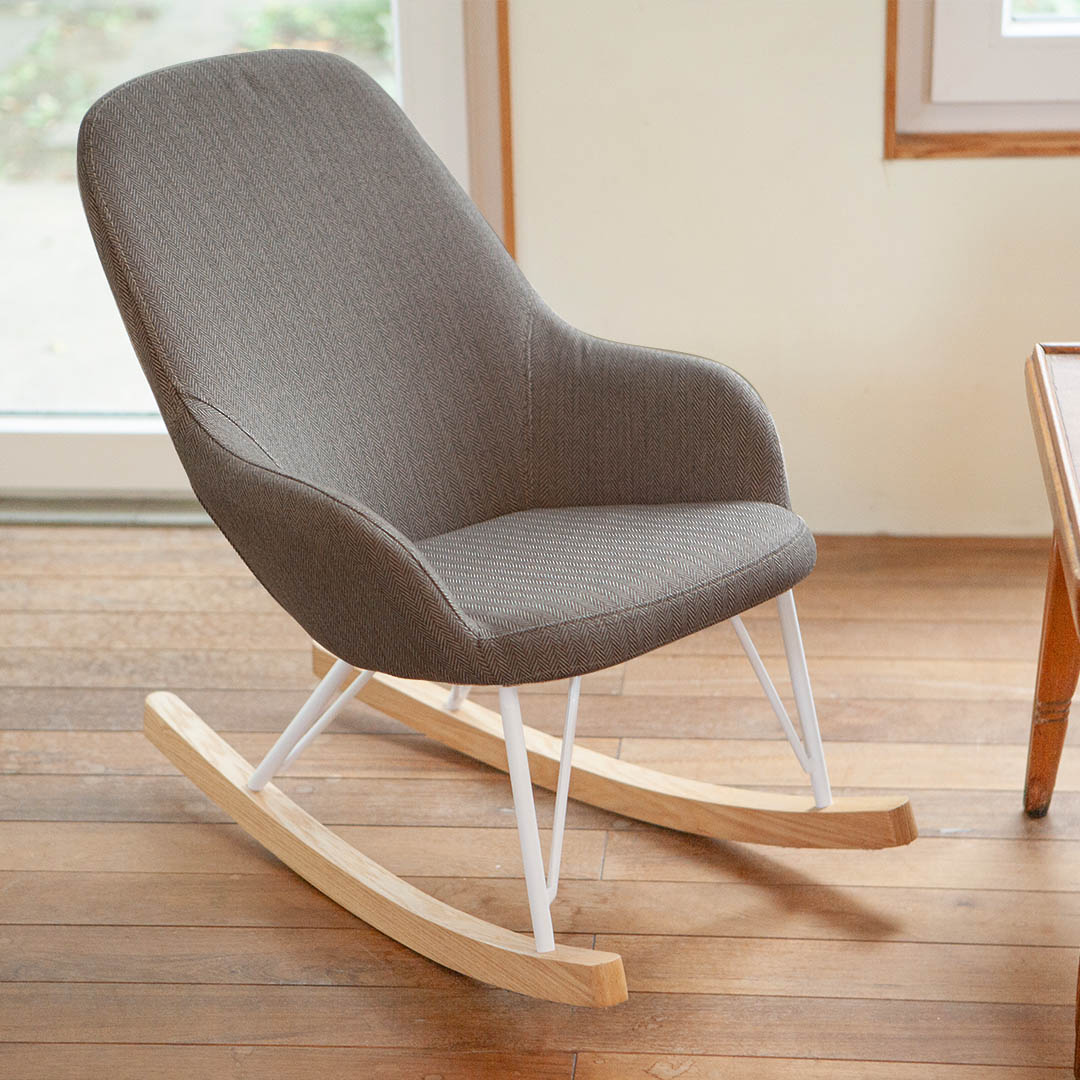 ROCKING CHAIR S HERRINGBONE CAMEL