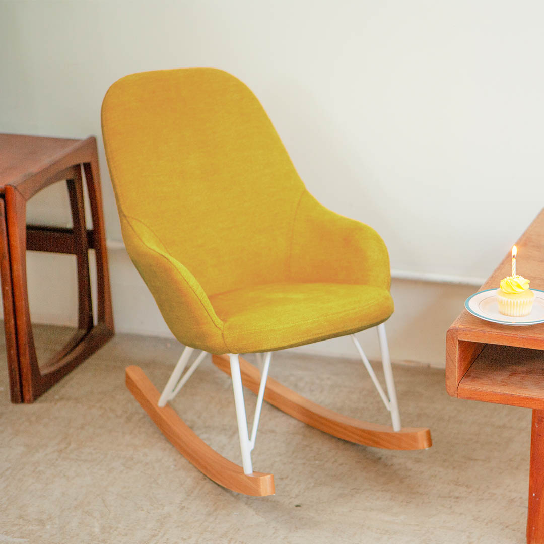 ROCKING CHAIR S MUSTARD