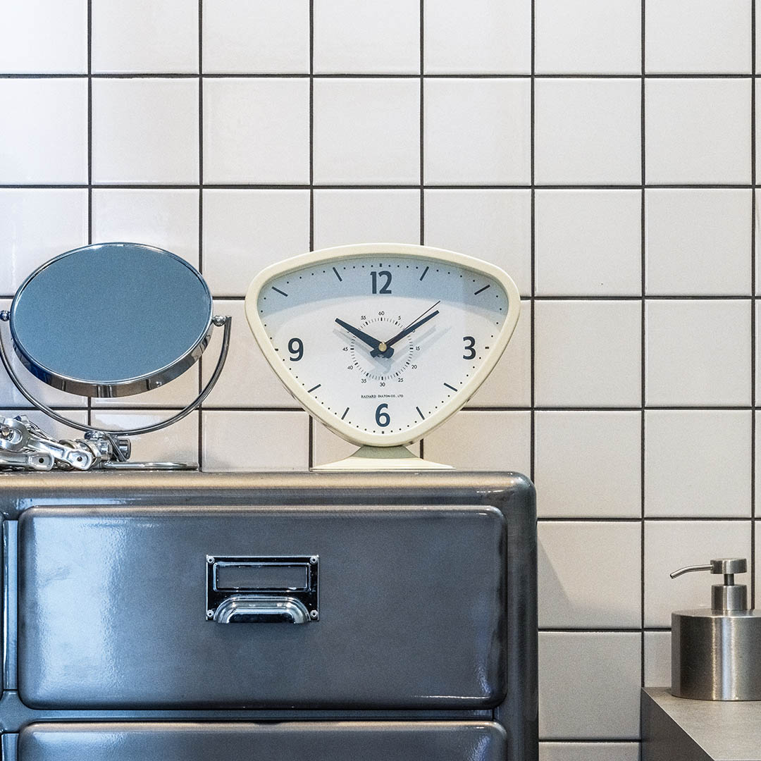 RAINARD CLOCK IVORY