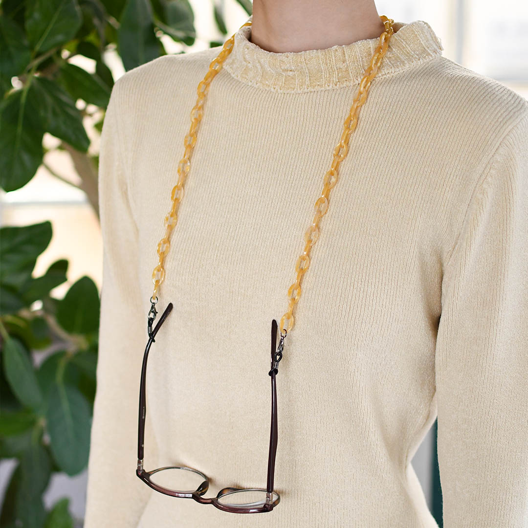 ACETATE CHAIN BACK-LOOP YELLOW