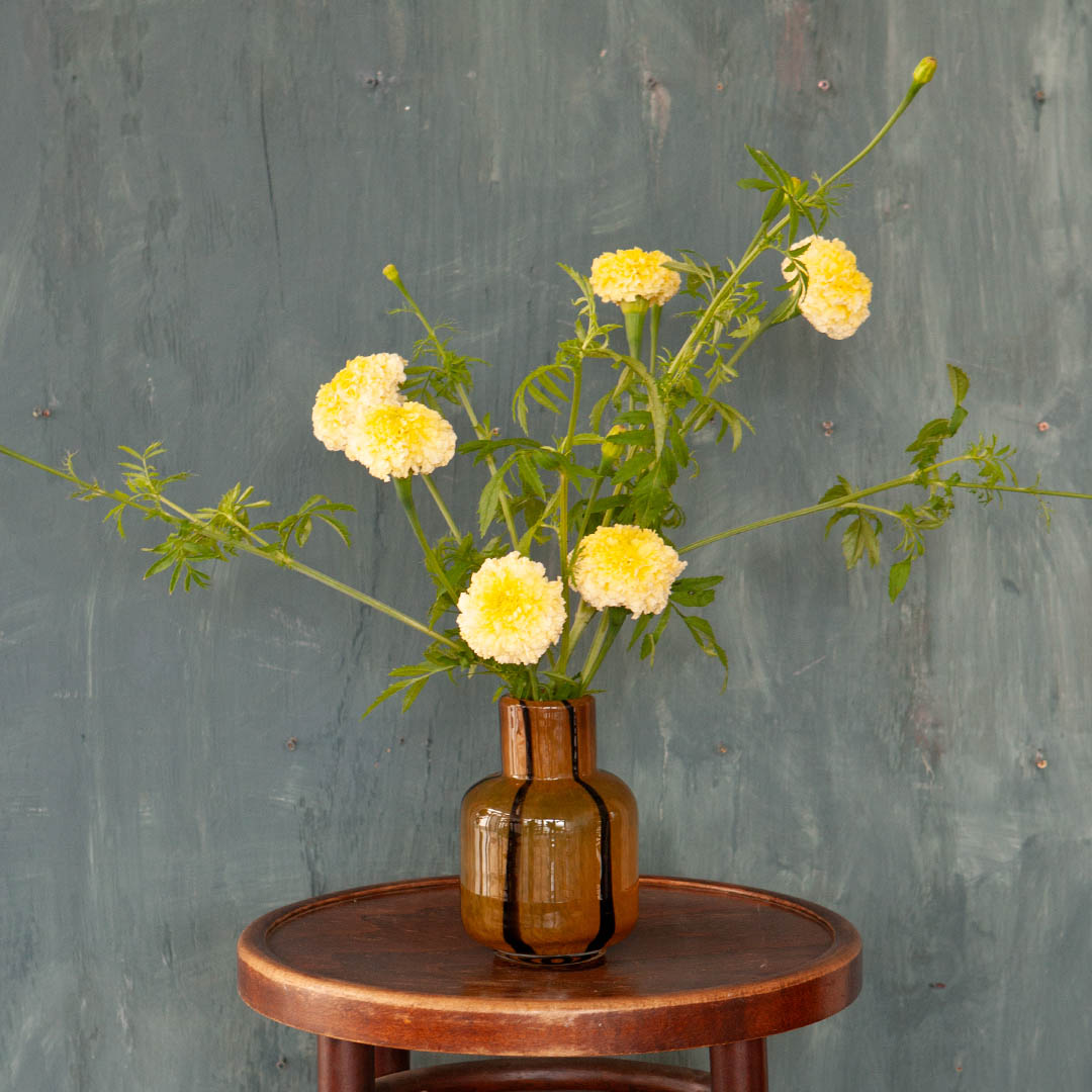 LINEA VASE CARAMEL