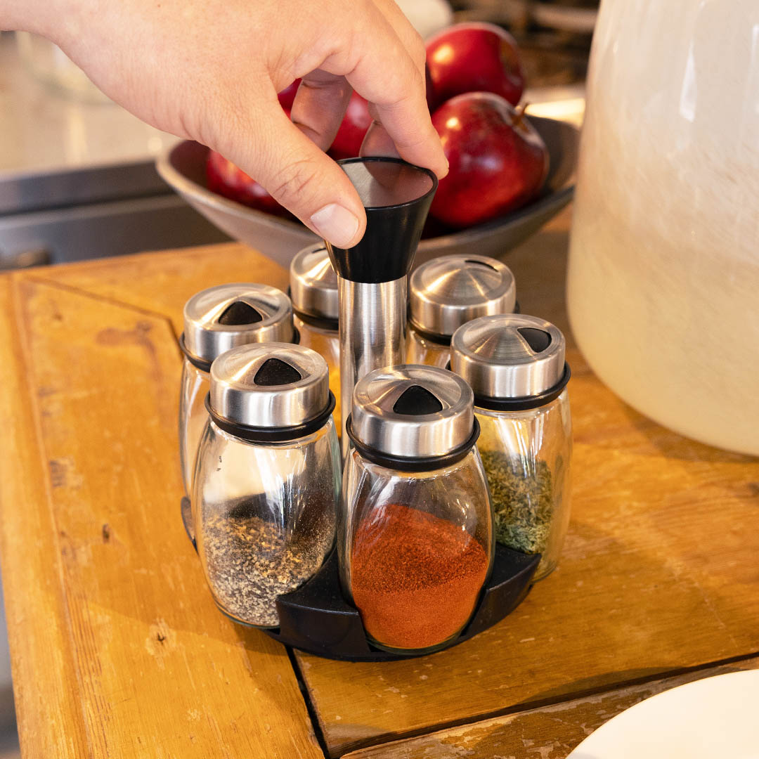 MULTI HOLE SPICE JAR SET OF 6