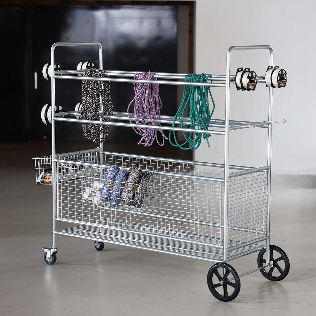 STEEL MESH CART L GALVANIZED