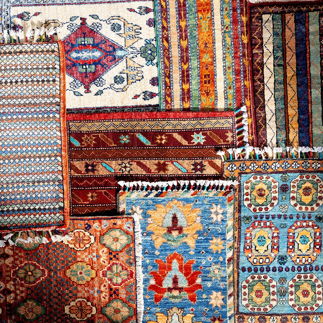 AFGHAN HAND-KNOTTED WOOL RUG A-1 450×600