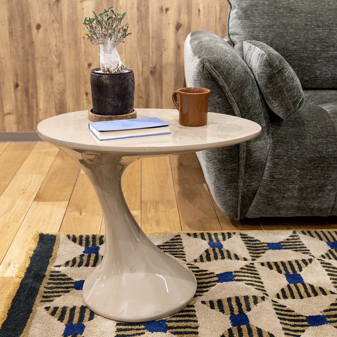 ARC END TABLE BEIGE M