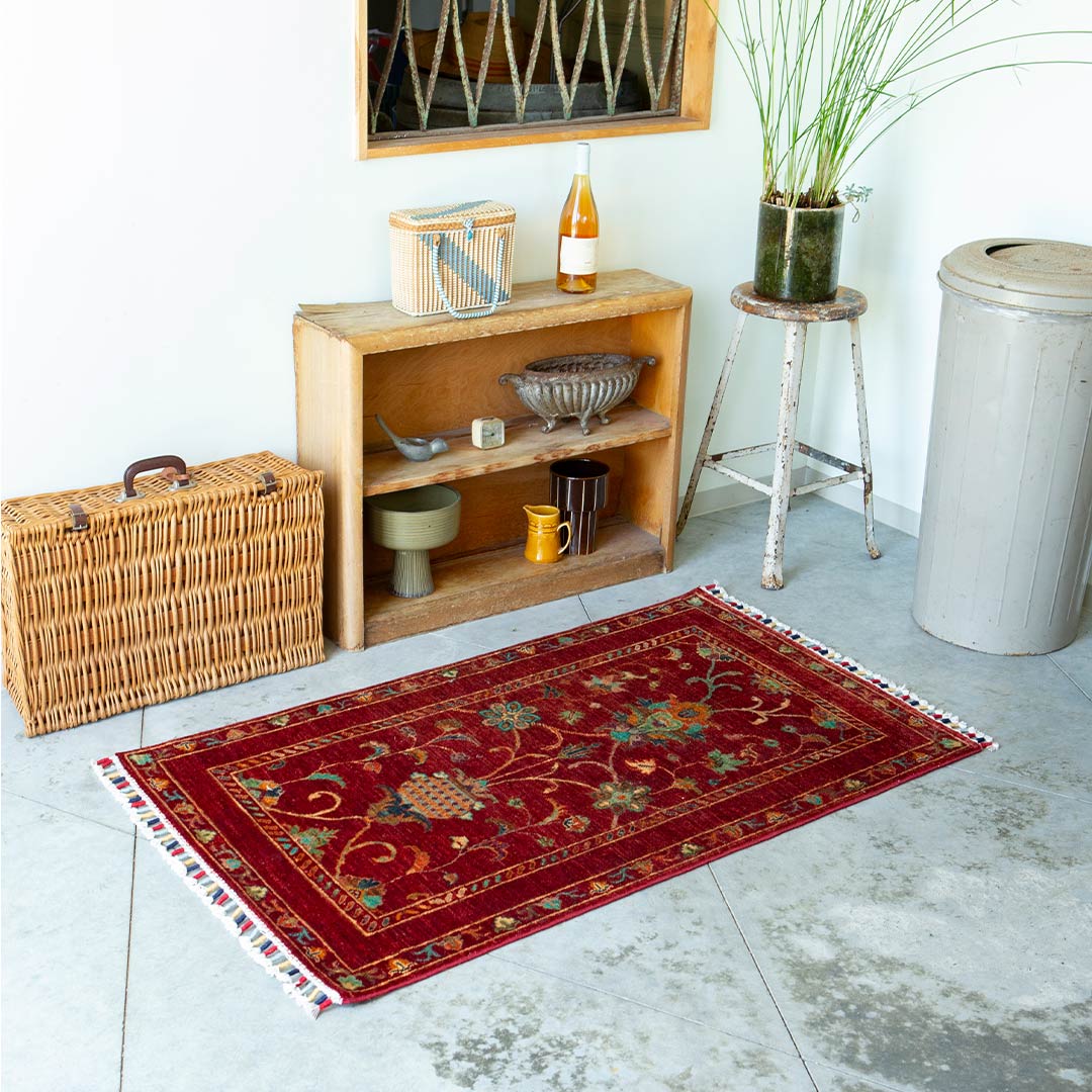 AFGHAN HAND-KNOTTED WOOL AREA RUG A 810×1330