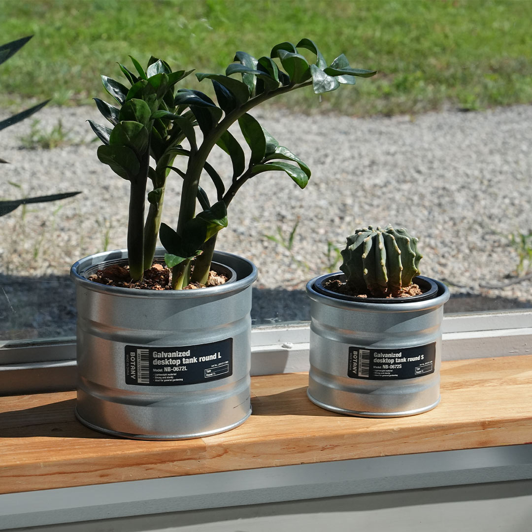 GALVANIZED DESKTOP TANK ROUND L
