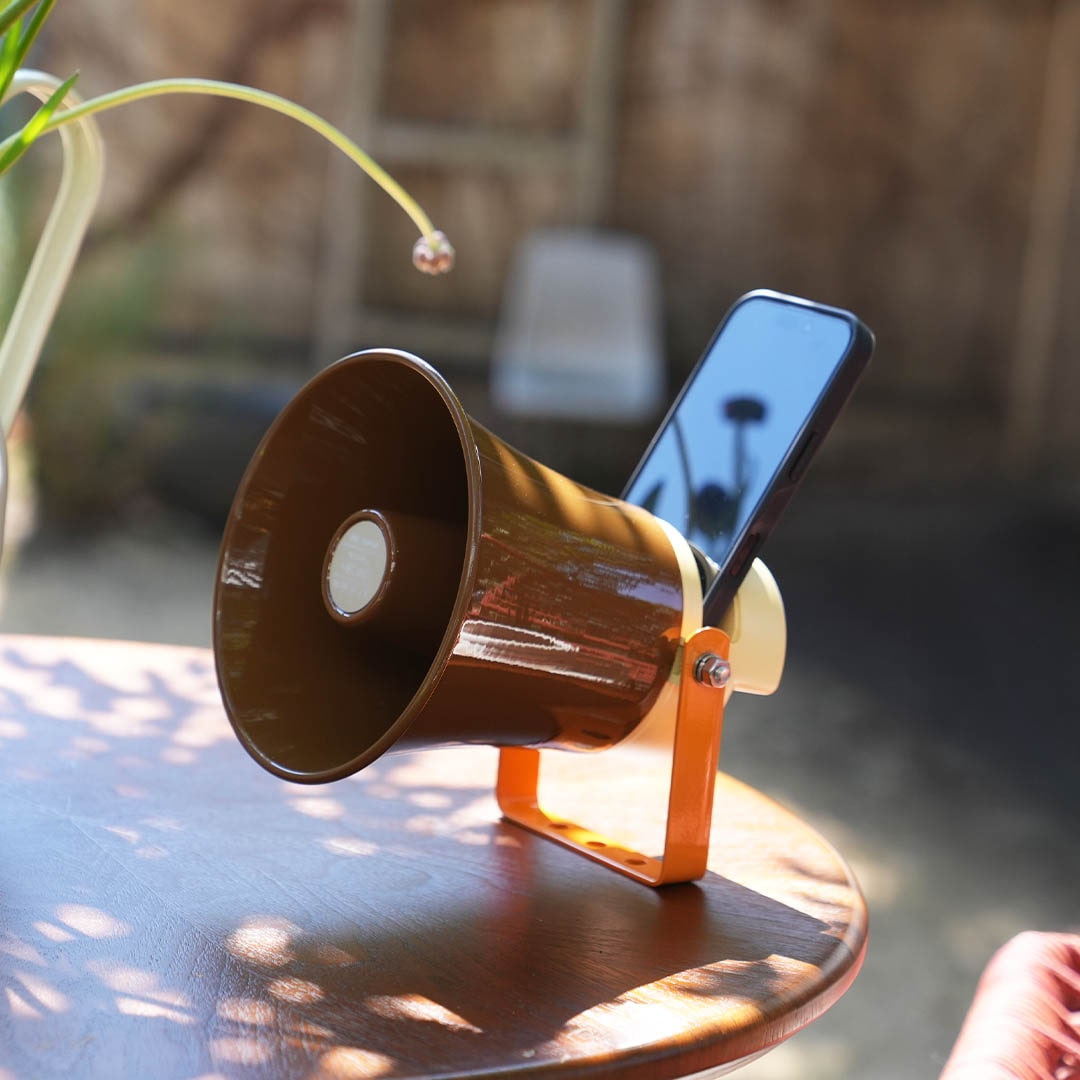 LOUD SPEAKER BROWN/IVORY/ORANGE
