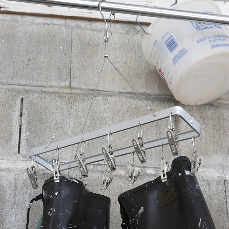 PINCH HANGER LONG 12CLIPS ALUMINUM