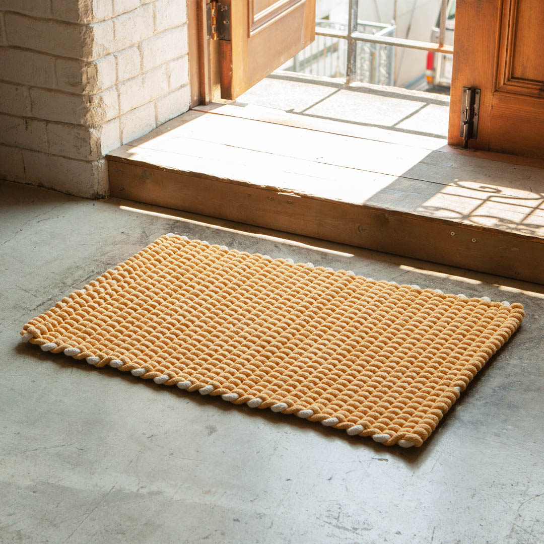 COTTON ROPE MAT YELLOW 500×750