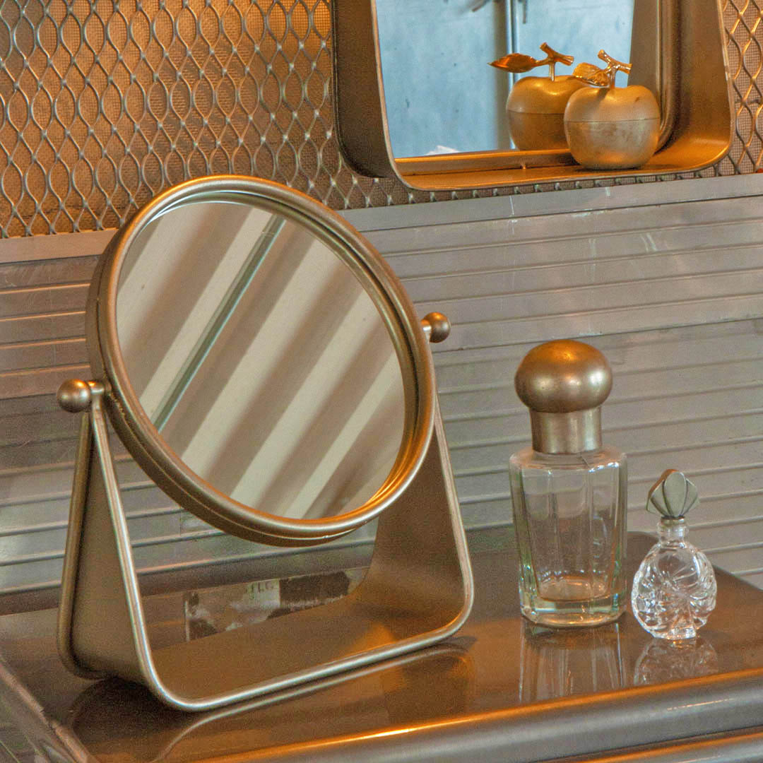 METAL TABLETOP MIRROR