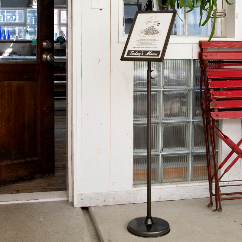 DULTON SIGN STAND A4 RAW