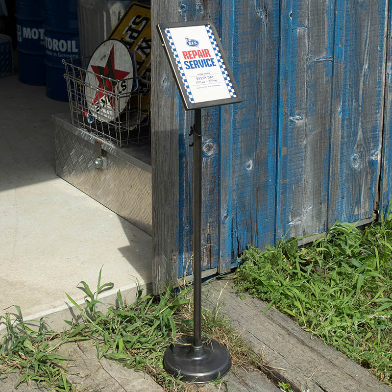 DULTON SIGN STAND A5 RAW