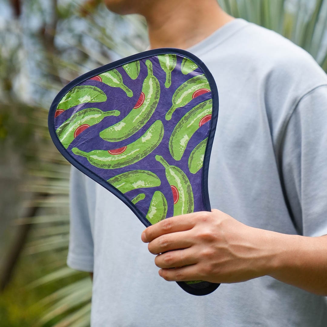 POP-UP HAND FAN BANANA GREEN