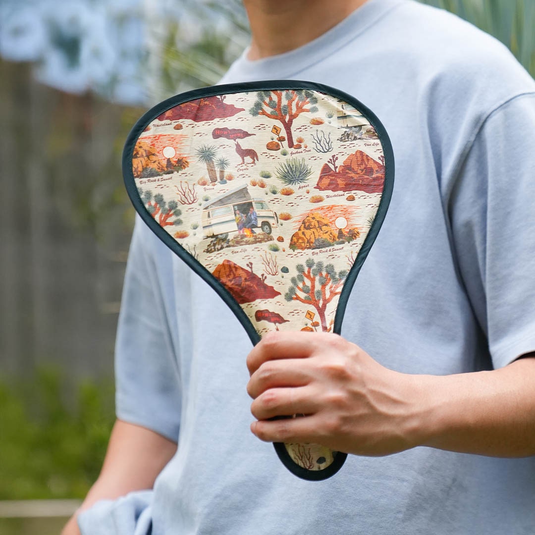 POP-UP HAND FAN DESERT BEIGE