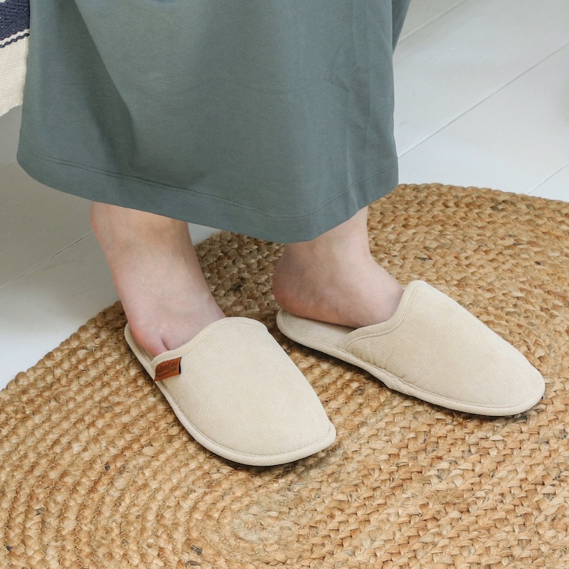 CORDUROY SLIPPERS EV WOMEN/BEIGE