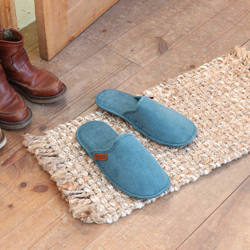 CORDUROY SLIPPERS EV MEN/DEEP TURQUOISE