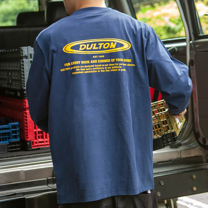 DULTON LONG T-SHIRT OVAL LOGO L NAVY