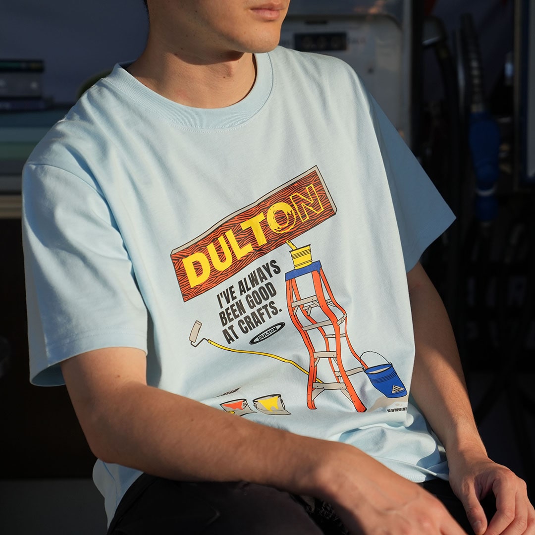 DULTON T-SHIRT DIY L LIGHT BLUE