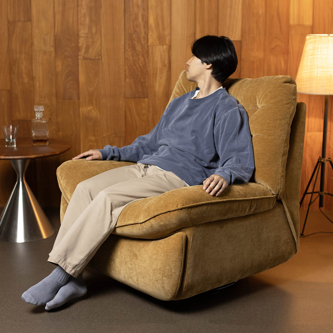 ELECTRIC RECLINING GLIDER SOFA 1P FENNEL SEED