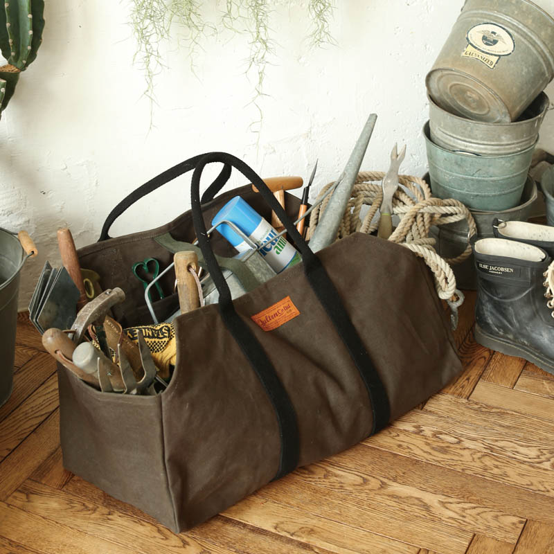 WAX CANVAS LOG BAG OLIVE