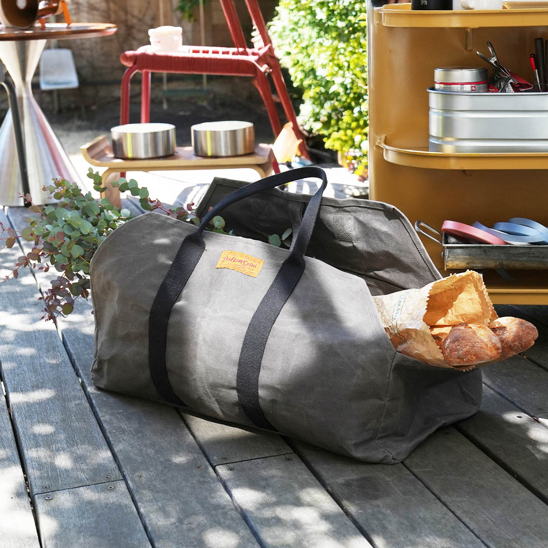 WAX CANVAS LOG BAG OLIVE