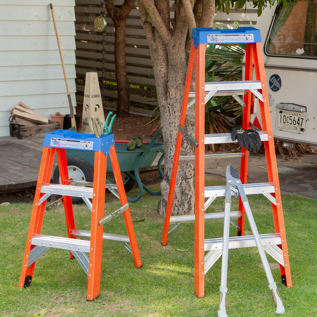 FIBER LADDER 3 STEPS ORANGE