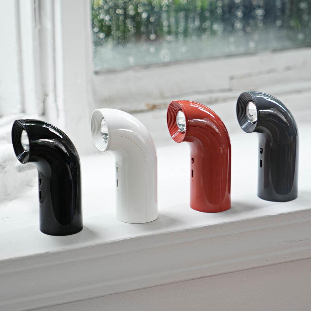 BENT TUBE LAMP GRAY