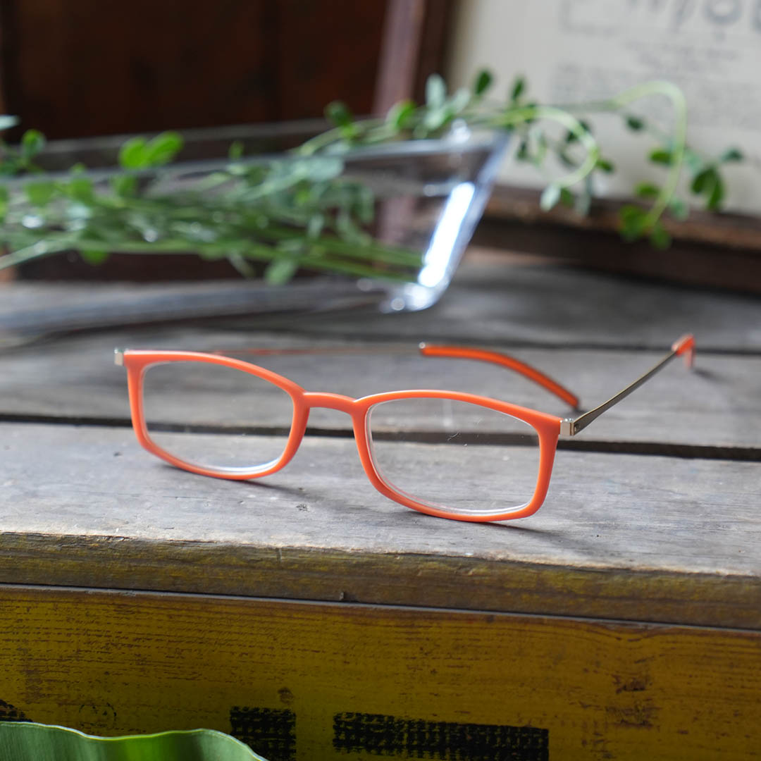 READING GLASSES THIN ORANGE/SV 1.0
