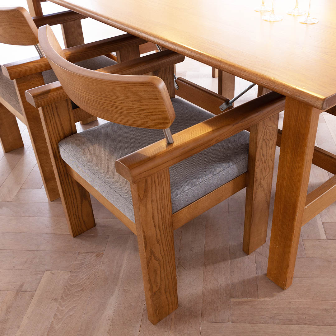 "WRIGHT" DINING CHAIR GRAY