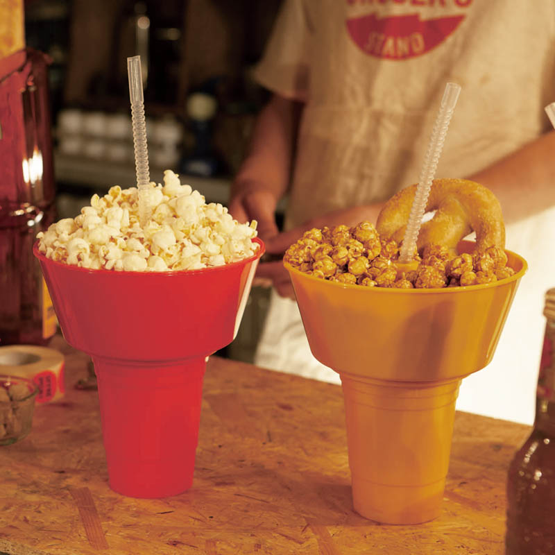 DULTON ONLINE SHOP | CARRY SNACK TUB WITH TUMBLER RED(RED