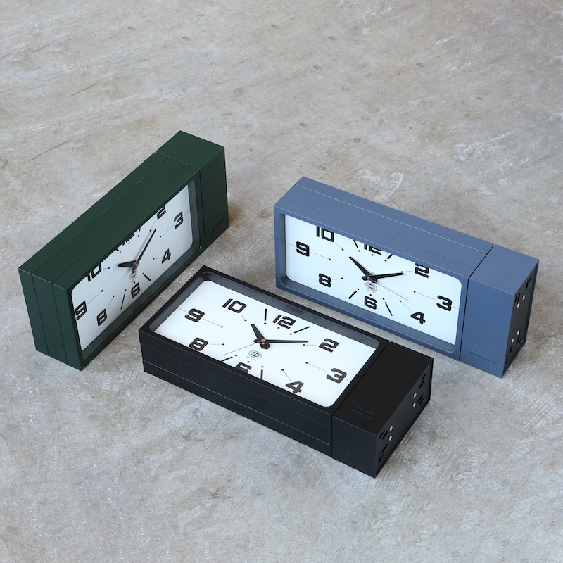 DULTON ONLINE SHOP | DOUBLE FACE CLOCK RECTANGLE BLACK(BLACK