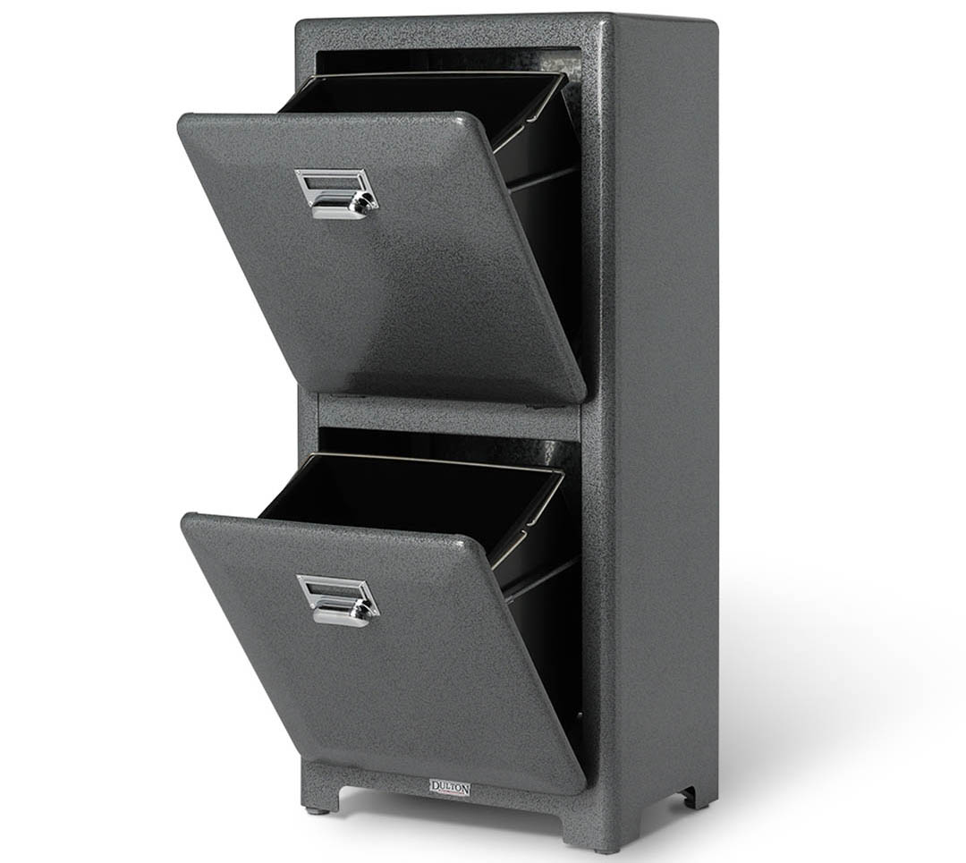 DULTON トラッシュカン ダブルデッカー グレー ゴミ箱 ダルトン DULTON ONLINE SHOP | TRASH CAN DOUBLE DECKER GRAY(GRAY): ホーム用品