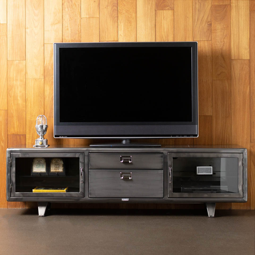 インダストリアル　シェルフ　TV台　木製　ダルトン DULTON ONLINE SHOP | LOW CABINET 180 RAW(180cm RAW): 家具