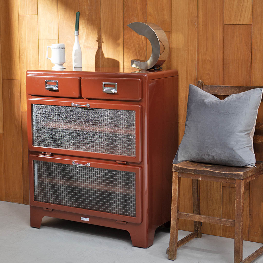 2 LAYER CABINET BRICK BROWN