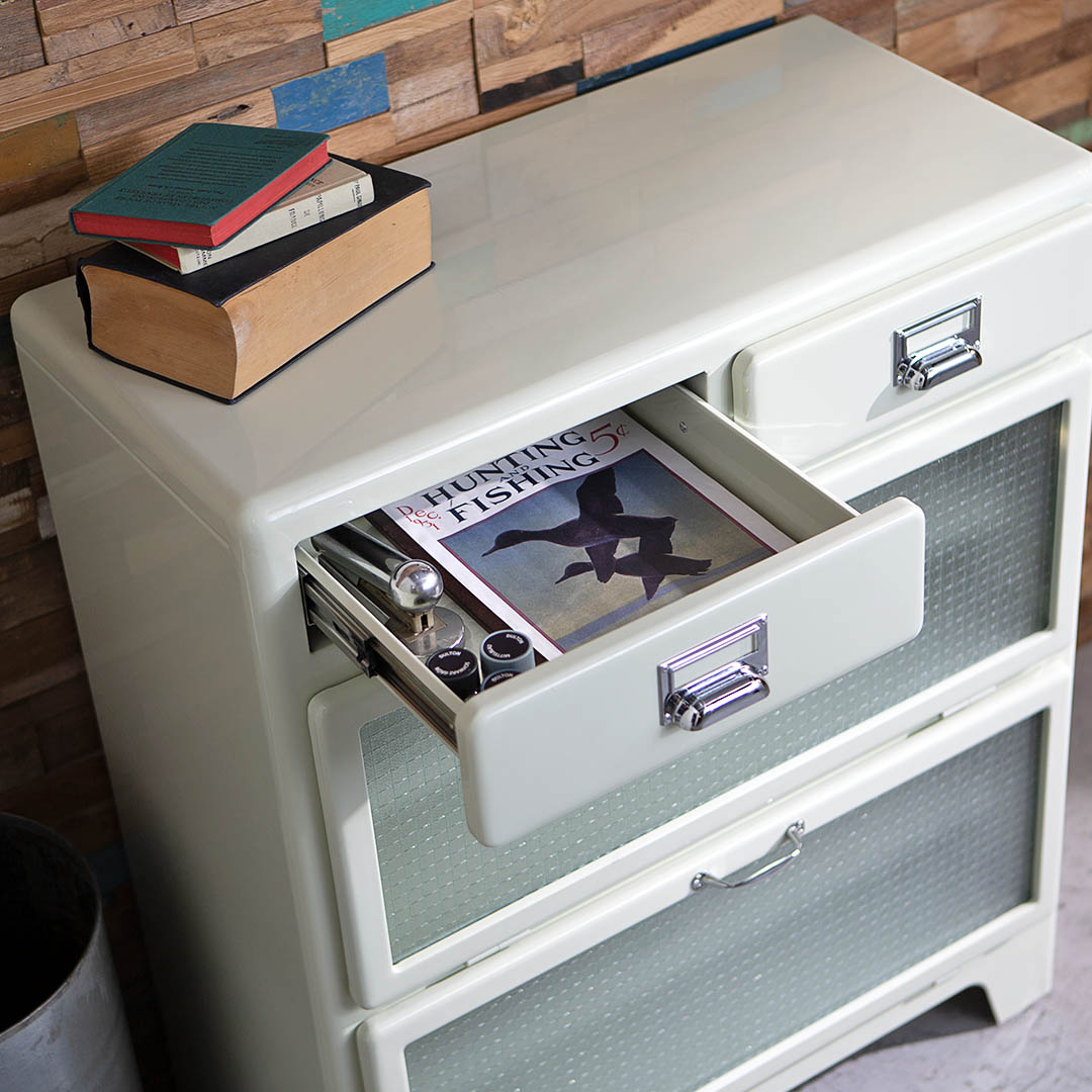 2 LAYER CABINET IVORY