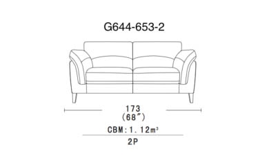 LEATHER SOFA 2 SEATER