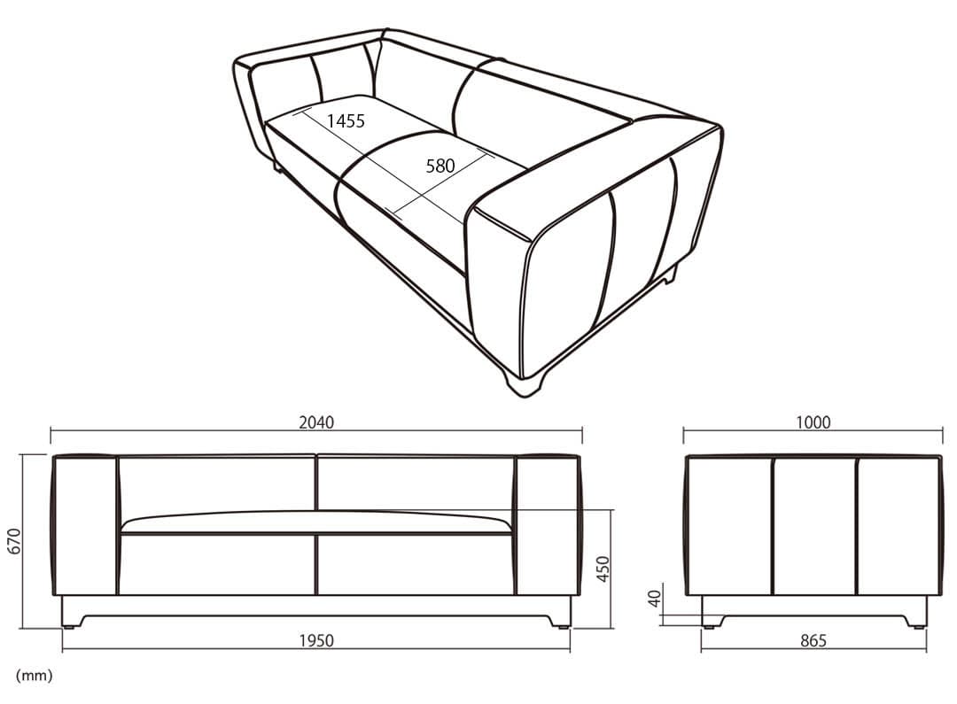 MASTER SOFA BROWN 3 SEATER