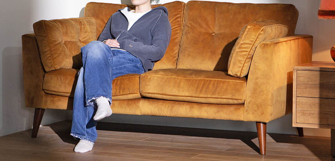 VELVET SOFA 2 SEATER