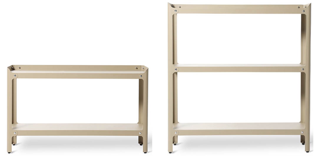 STEEL SHELF 3 LAYRES BEIGE