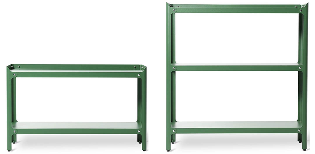 STEEL SHELF 3 LAYRES GREEN