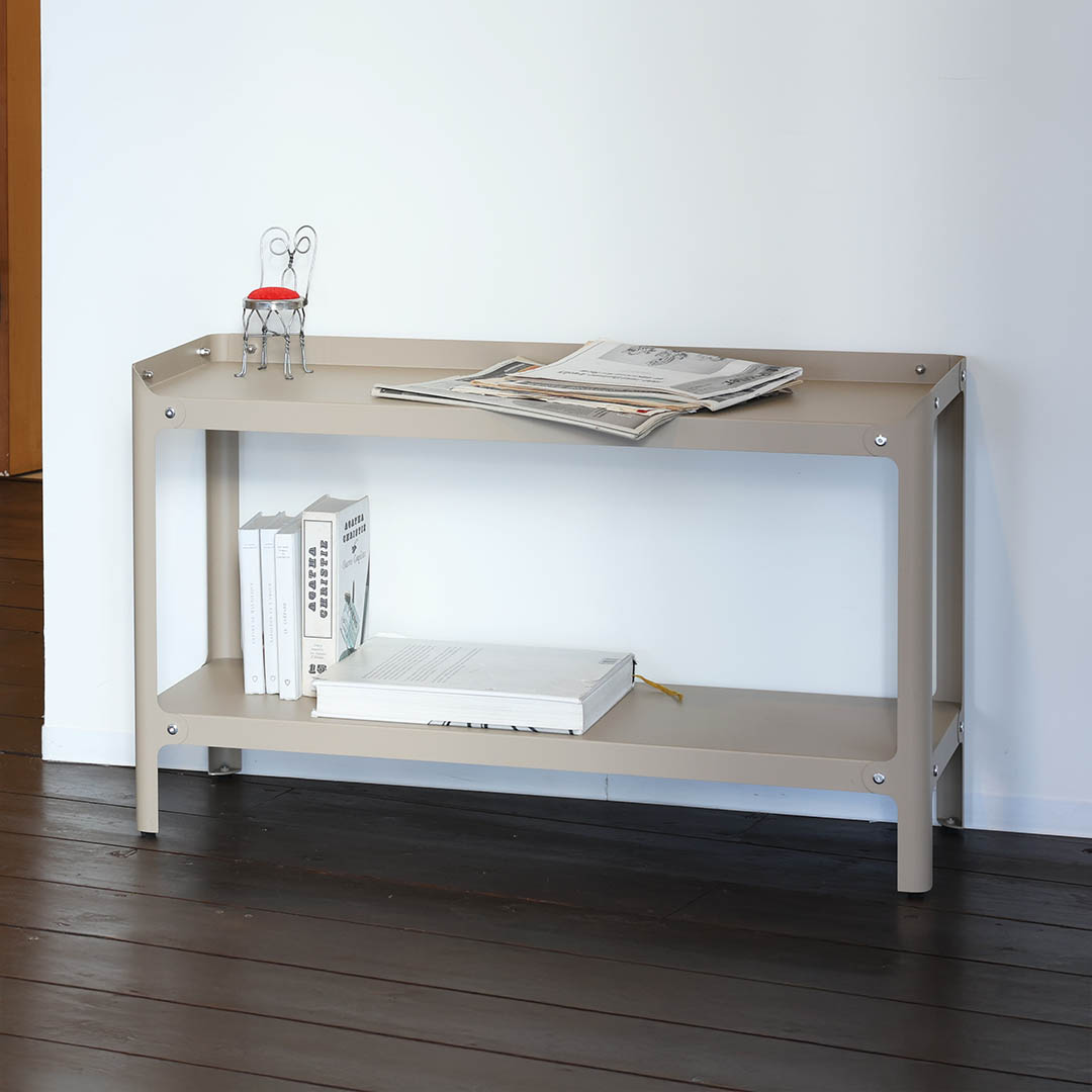 STEEL SHELF 2 LAYRES BEIGE
