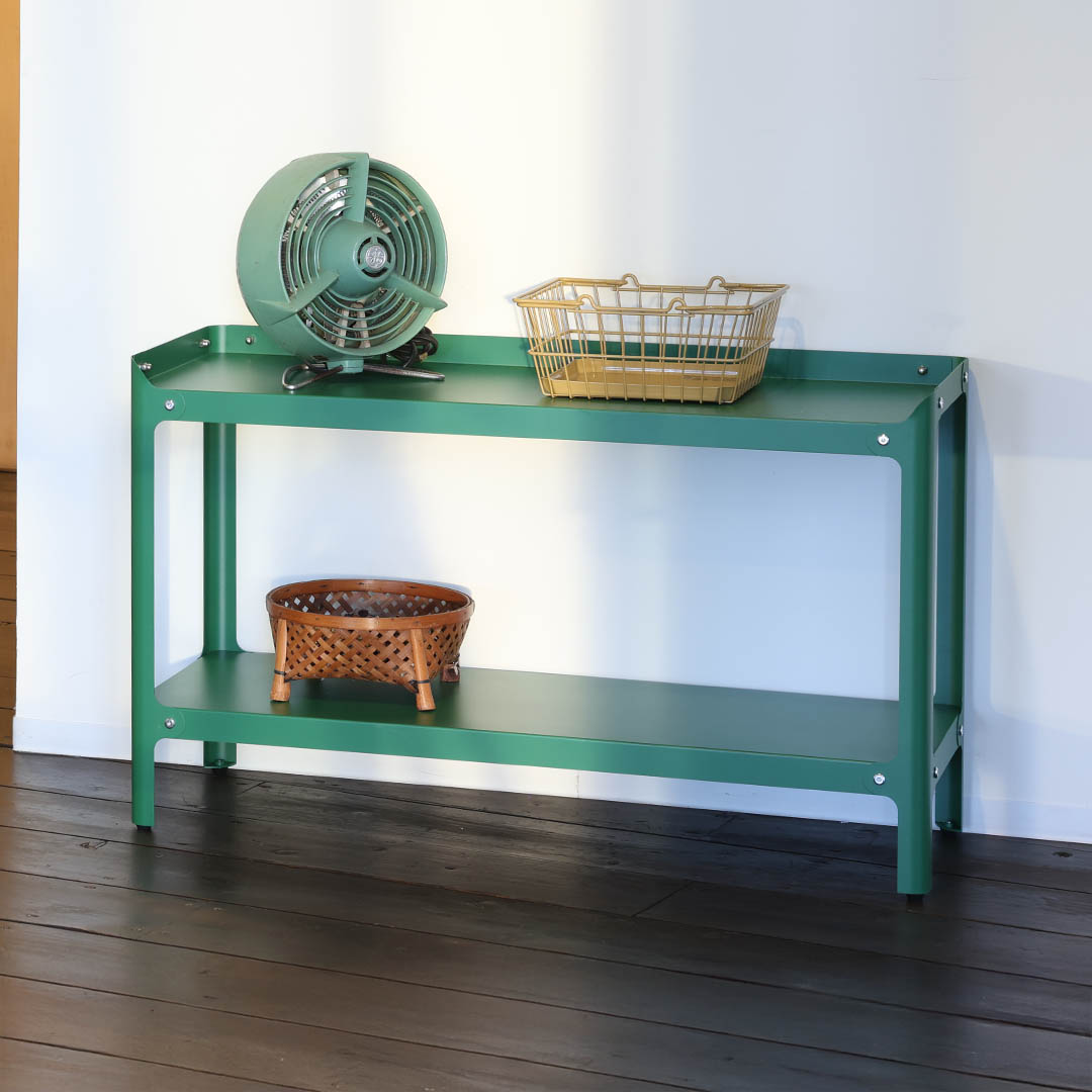 STEEL SHELF 2 LAYRES GREEN